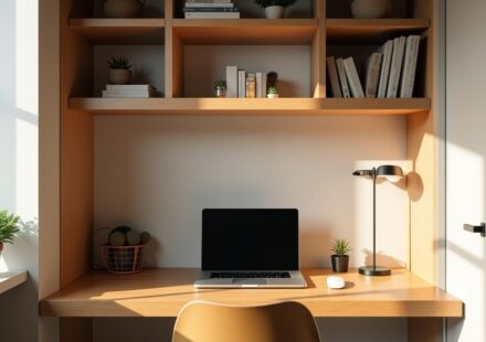 Optimiser l’espace : Transformer un placard en un bureau fonctionnel et tendance