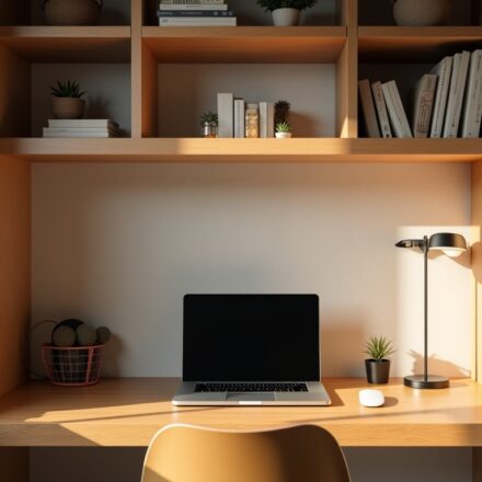 Optimiser l’espace : Transformer un placard en un bureau fonctionnel et tendance